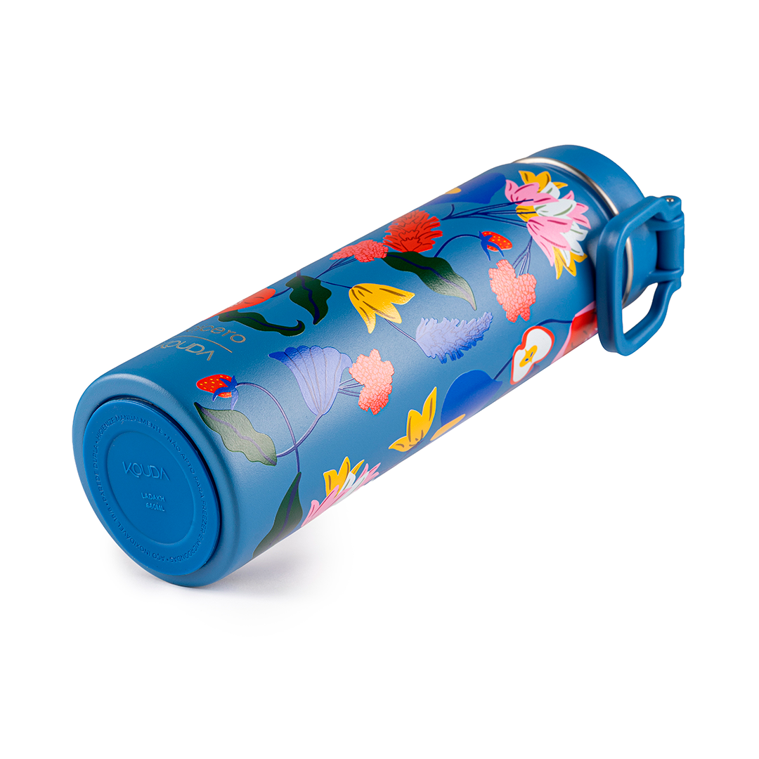 Garrafa Térmica Kouda Ladakh - 660ml - Doce Florada - Azul
