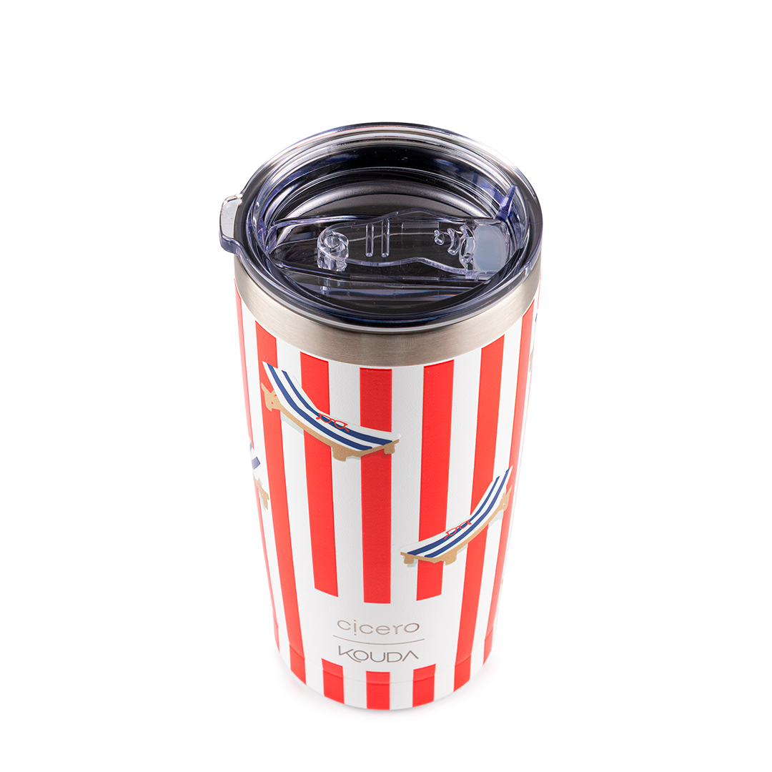 Copo Térmico Kouda Don - 500ml - Praia - Branco