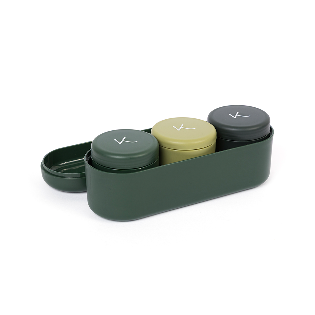 Conjunto de Porta Snacks Bento Petit - Verde