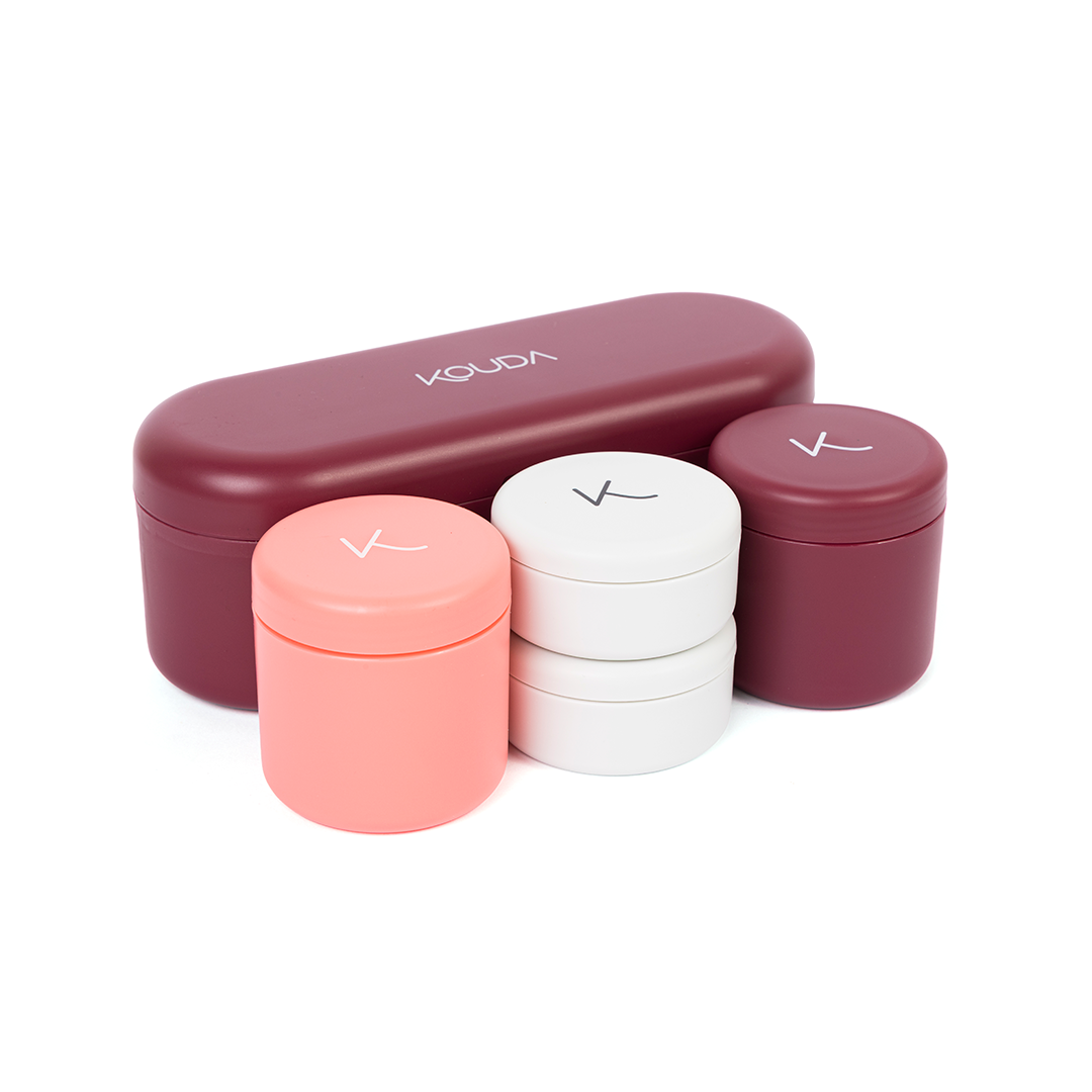 Conjunto de Porta Snacks Bento Petit - Marsala