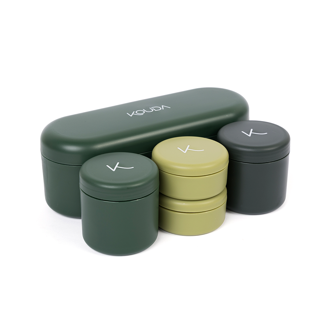 Conjunto de Porta Snacks Bento Petit - Verde