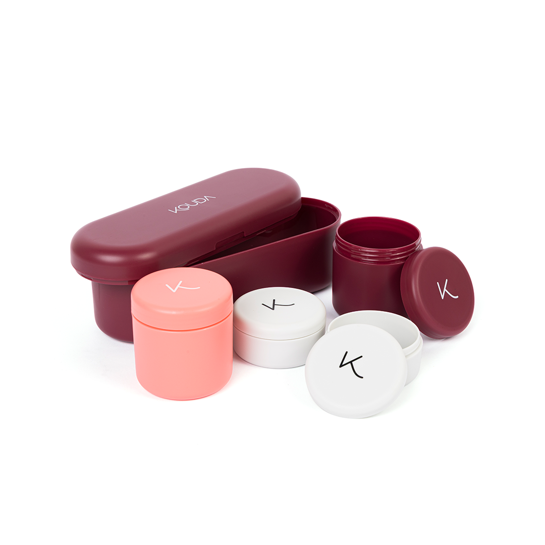 Conjunto de Porta Snacks Bento Petit - Marsala
