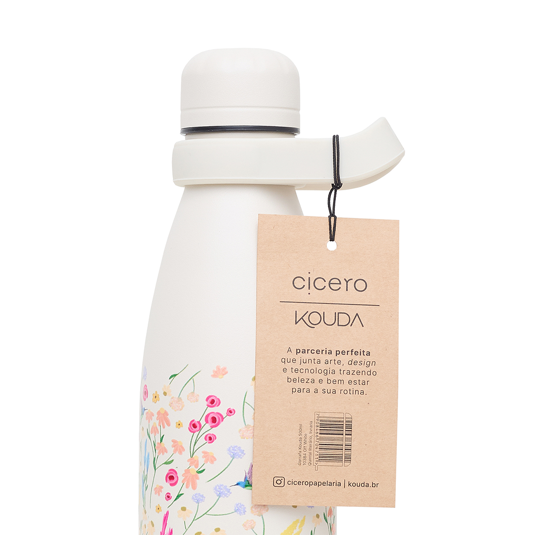 Garrafa Térmica Kouda Grey - 500ml - Dia - Off White - Cicero