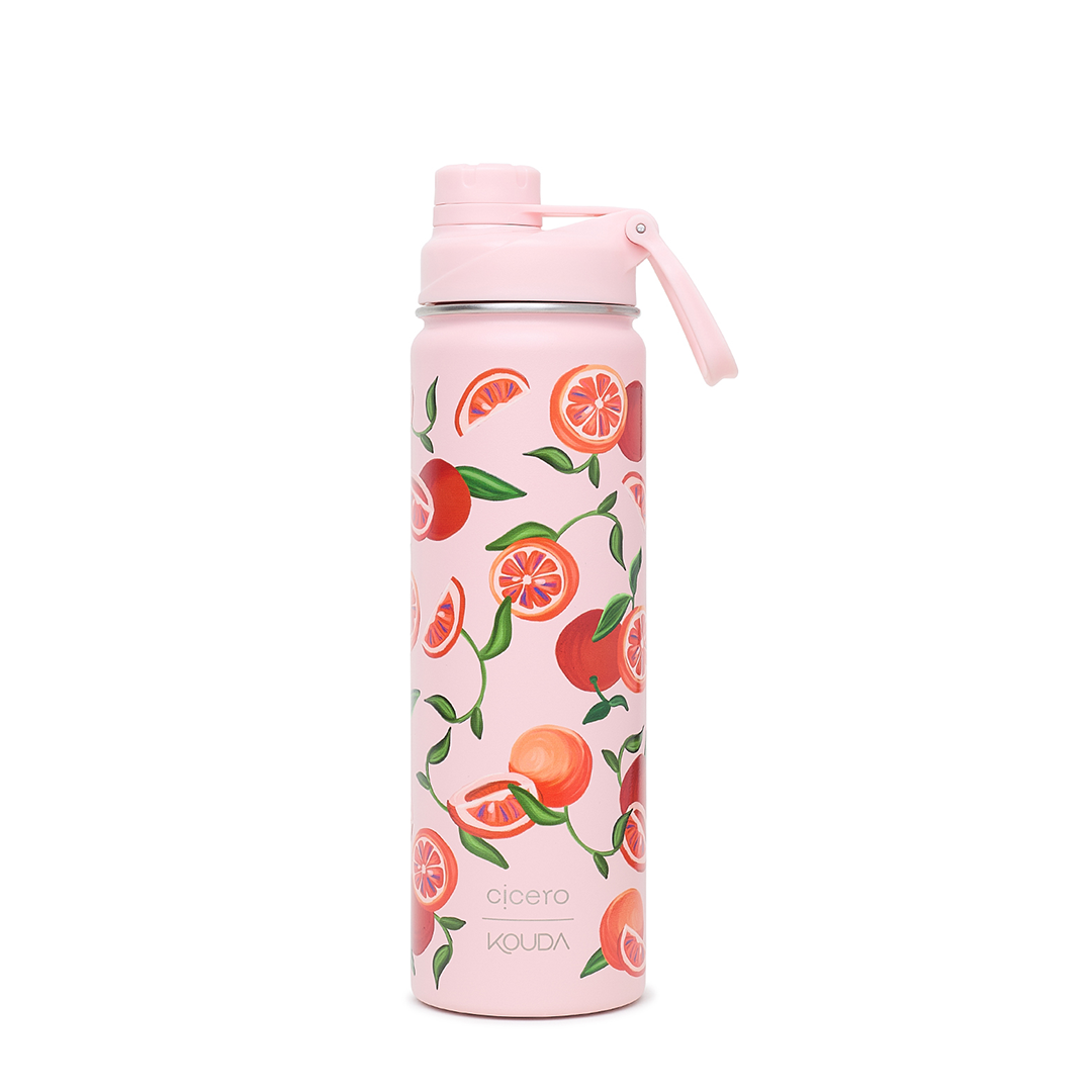 Garrafa Térmica Kouda Ladakh - 660ml - Pomelo - Rosa Claro - Cicero