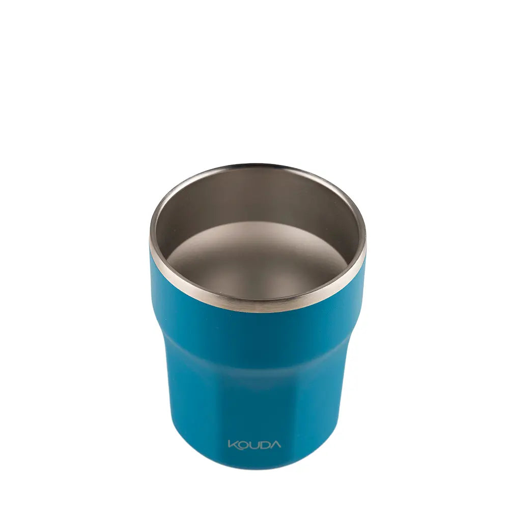 Copo Térmico Kouda Egeu - 270ml - Azul Petróleo