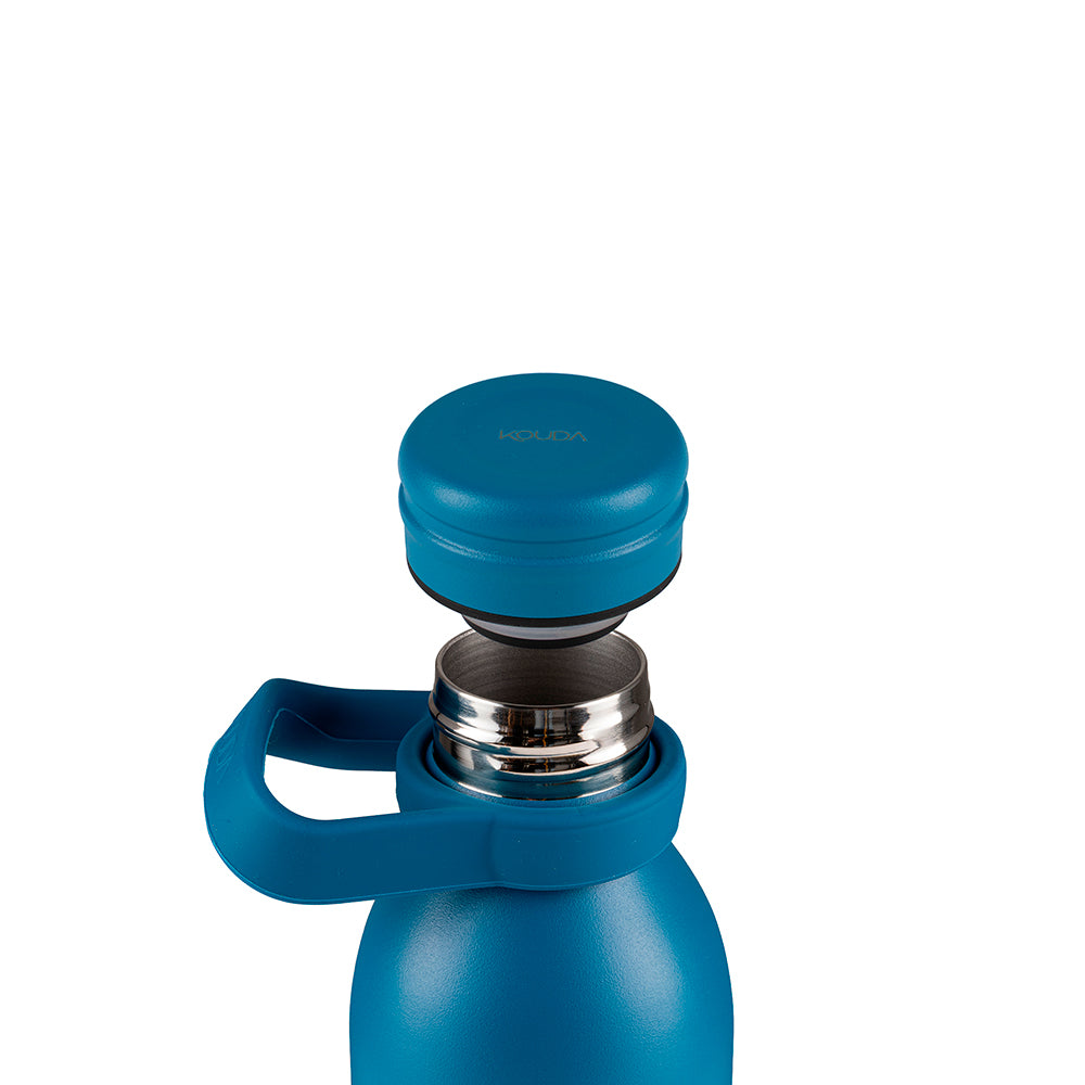 Garrafa Térmica Kouda Krios - 600ml - Azul Petroleo