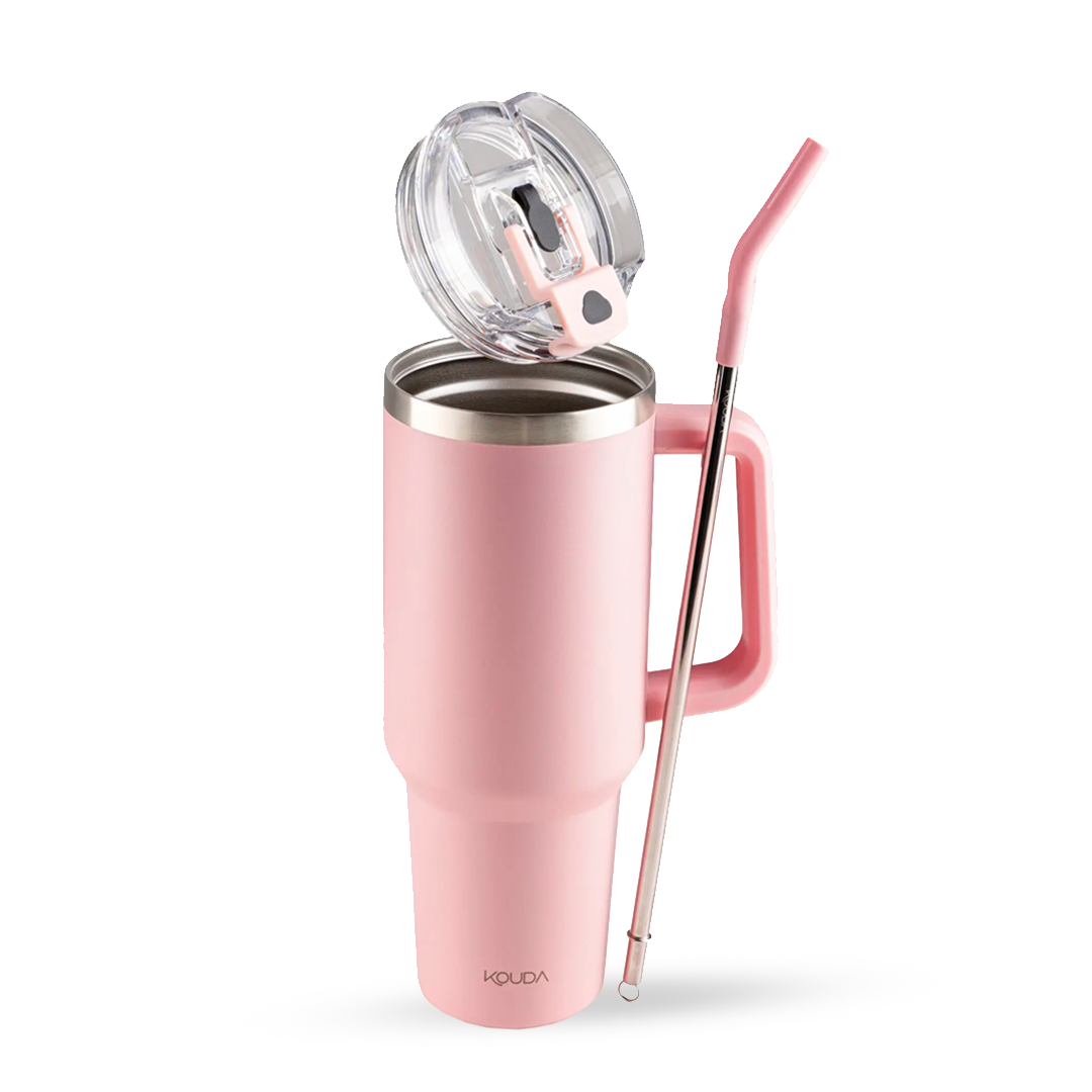 Caneca Térmica Kouda Vik - 1200ml - Rosa Claro