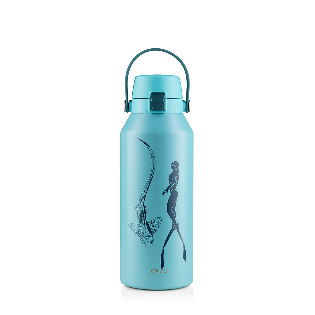 Garrafa Térmica Kouda Vega - 1 Litro - Shark Dive - Sanne - Acqua