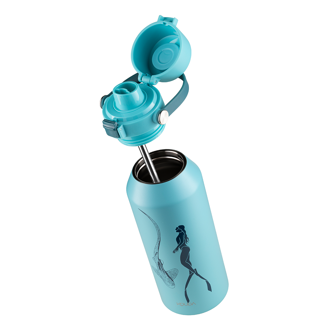 Garrafa Térmica Kouda Vega - 1 Litro - Shark Dive - Sanne - Acqua
