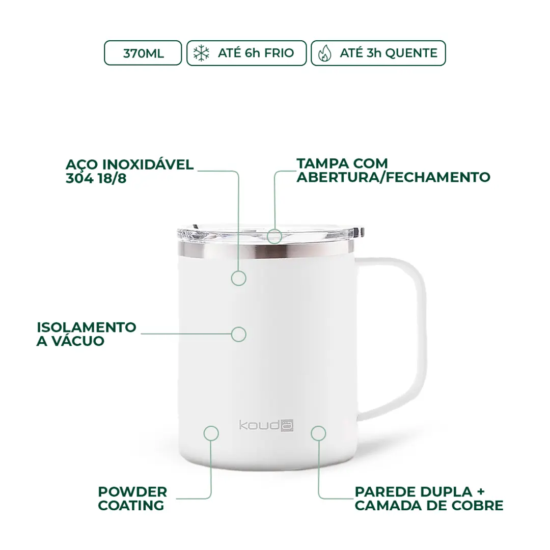 Caneca Térmica Kouda Helga - 370ml