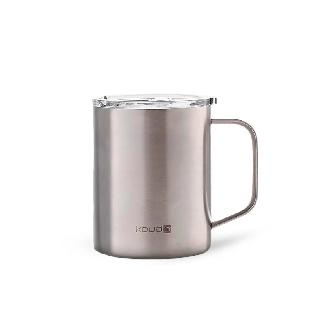 Caneca Térmica Kouda Helga - 370ml - Prata