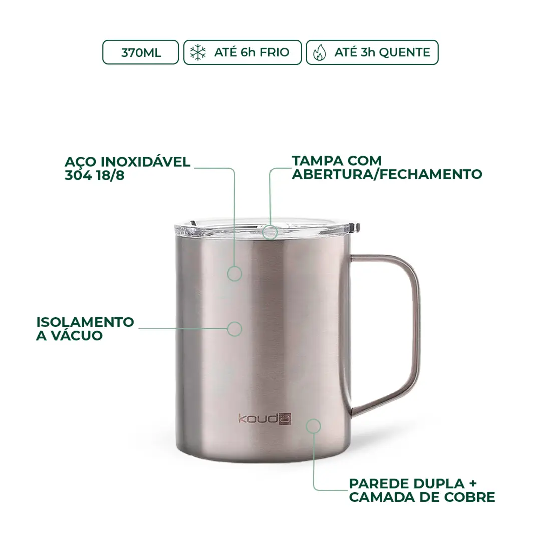 Caneca Térmica Kouda Helga - 370ml