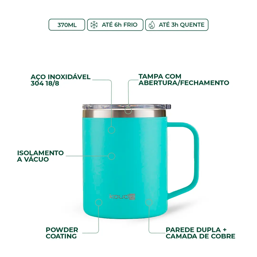 Caneca Térmica Kouda Helga - 370ml