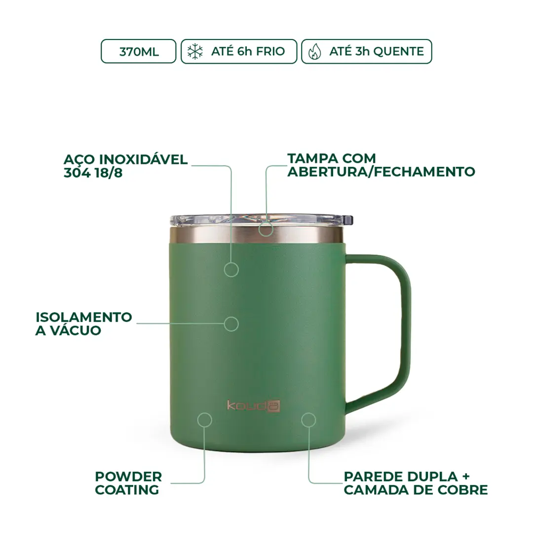 Caneca Térmica Kouda Helga - 370ml