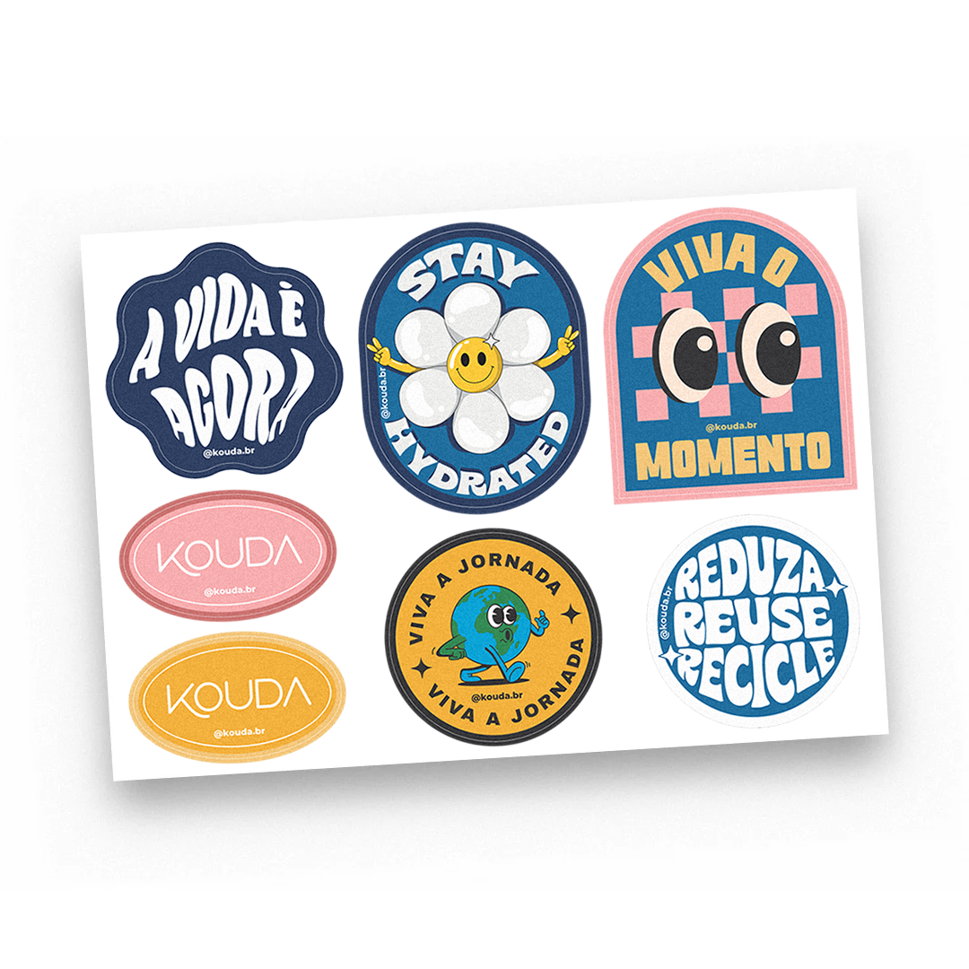 Cartela de Adesivos Kouda - Viva
