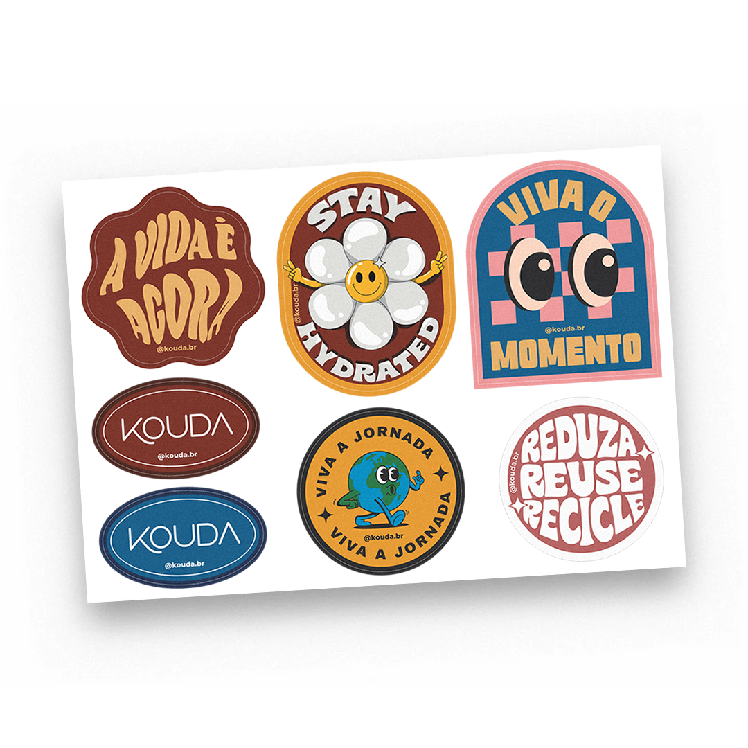 Cartela de Adesivos Kouda - Viva