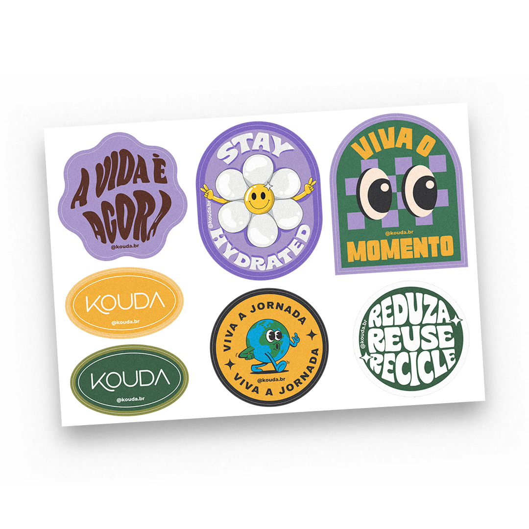 Cartela de Adesivos Kouda - Viva