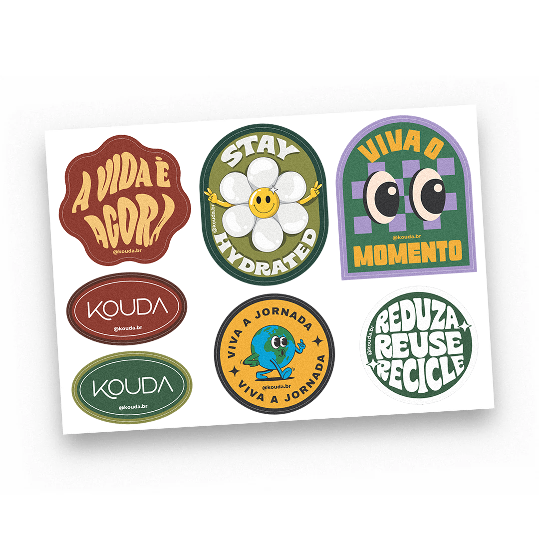 Cartela de Adesivos Kouda - Viva
