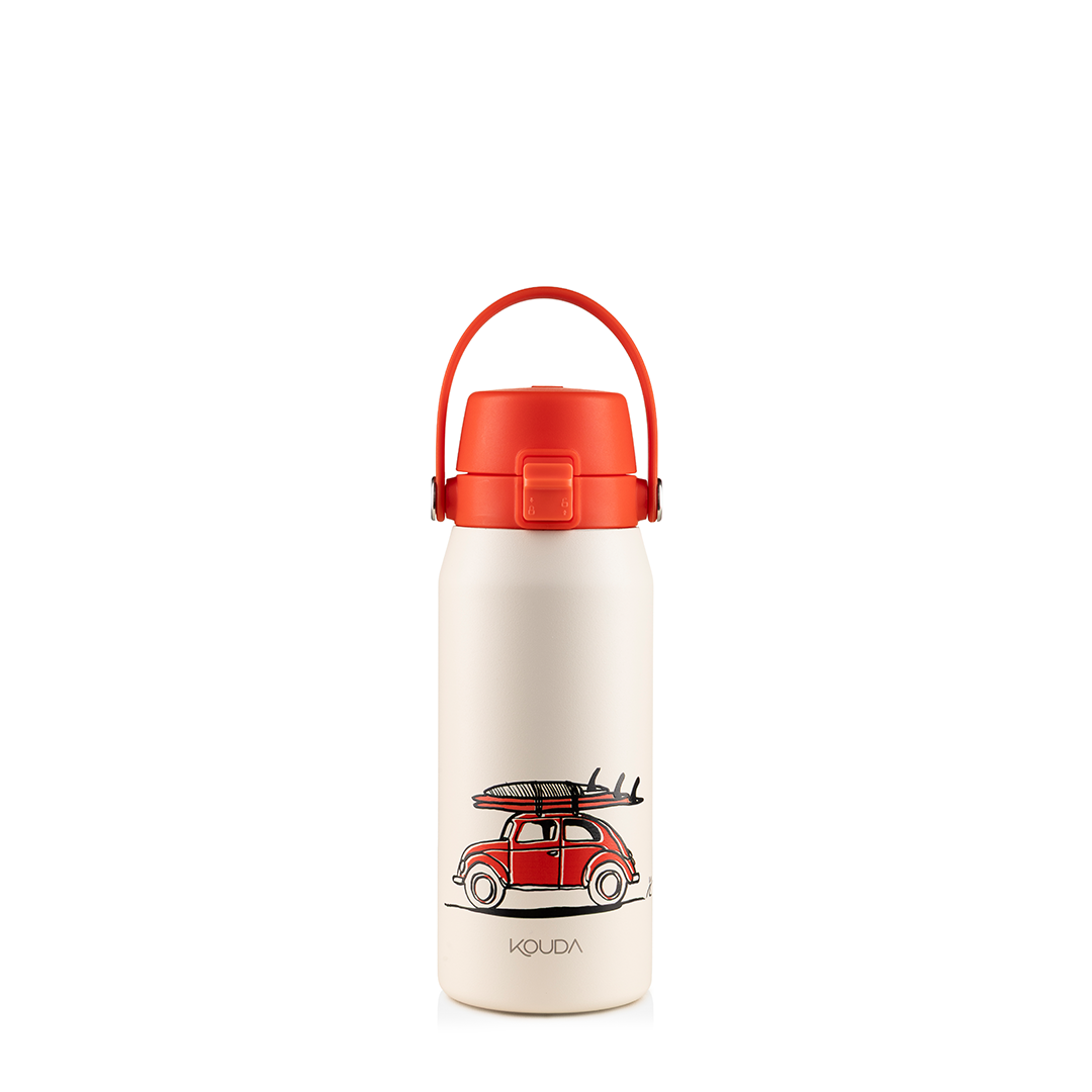 Garrafa Térmica Kouda Vega 500ml - Surfer Beetle - R. Casado - Off White
