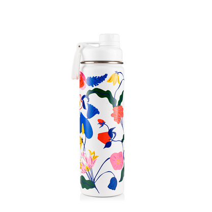 Garrafa Térmica Kouda Ladakh - 660ml - Doce Florada - Branco