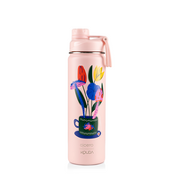 Garrafa Térmica Kouda Ladakh - 660ml - Doce Florada - Rosa Claro - Cicero