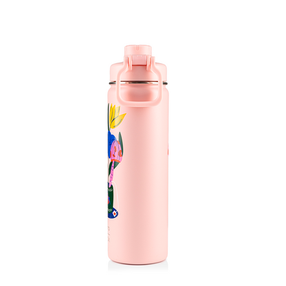 Garrafa Térmica Kouda Ladakh - 660ml - Doce Florada - Rosa Claro