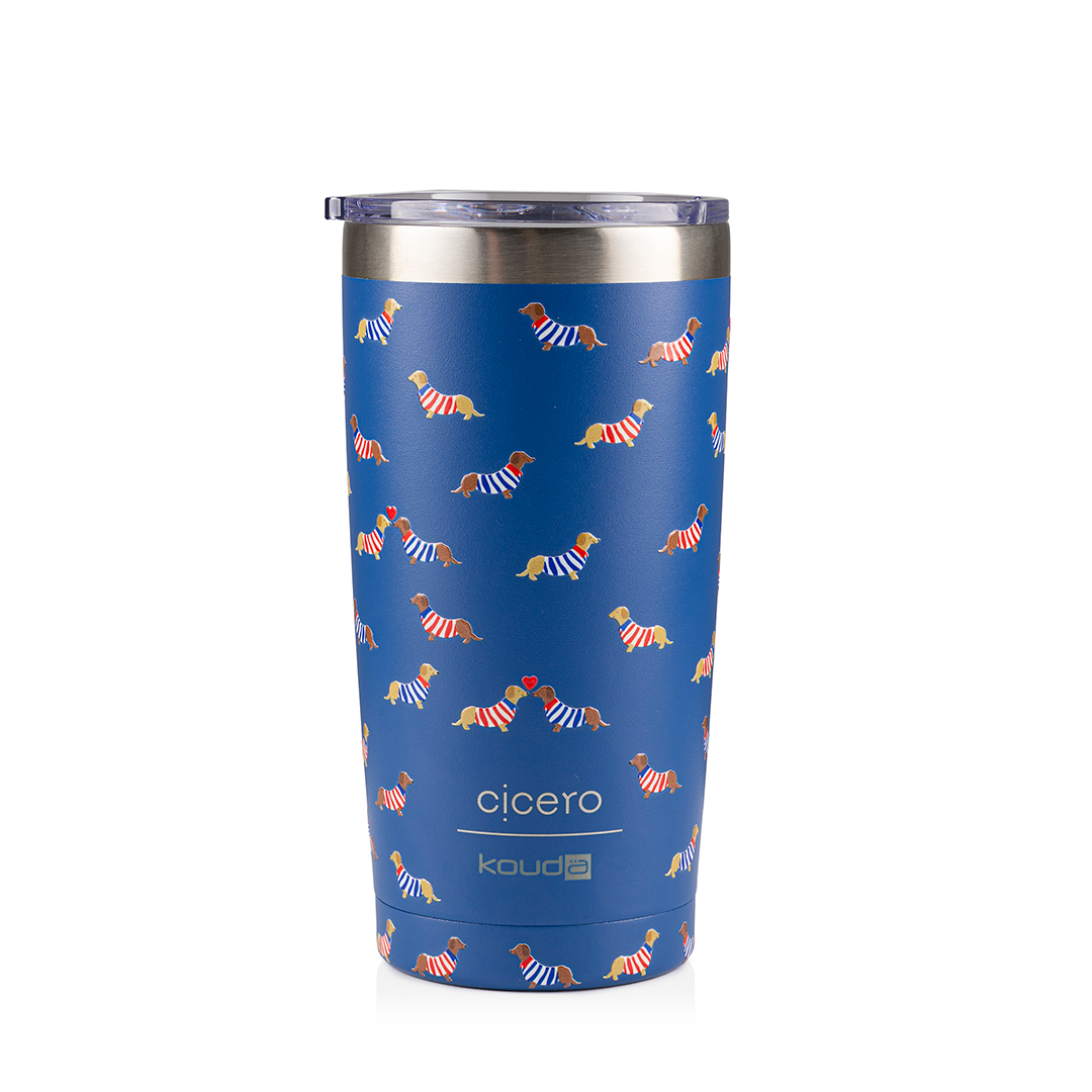 Copo Térmico Kouda Don - 500ml - Praia - Azul