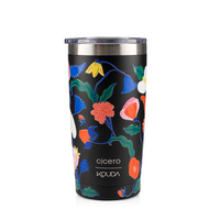 Copo Térmico Kouda Don - 500ml - Doce Florada - Preto - Cicero