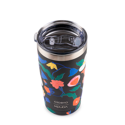 Copo Térmico Kouda Don - 500ml - Doce Florada - Preto - Cicero
