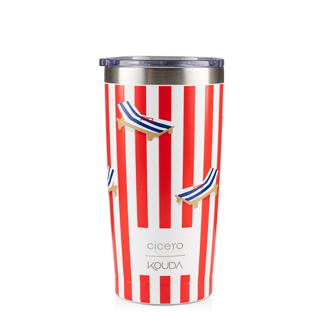 Copo Térmico Kouda Don - 500ml - Praia - Branco