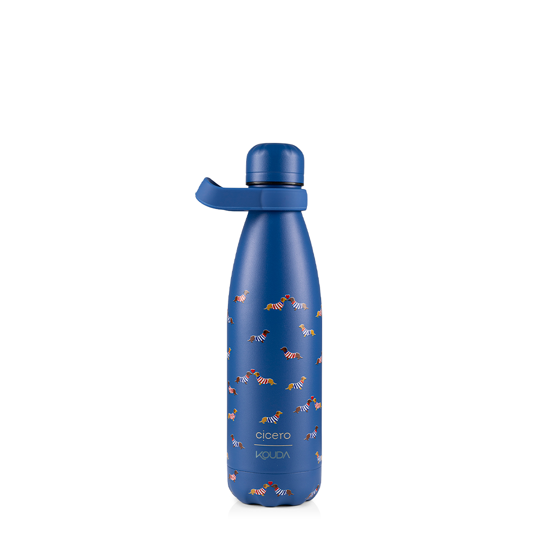 Garrafa Térmica Kouda Grey - 500ml - Praia - Azul