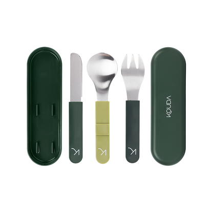 Conjunto de Talheres Bento Trio - Verde