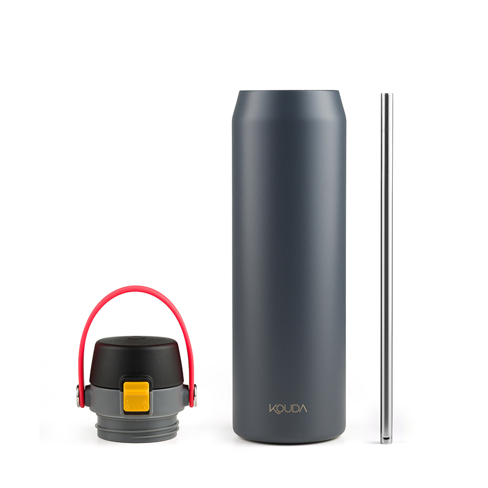 Garrafa Térmica Kouda Vega - 700ml - Cinza