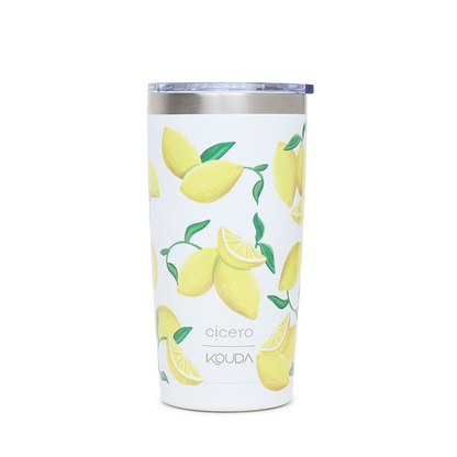 Copo Térmico Kouda Don - 500ml - Limão Siciliano - Branco - Cicero