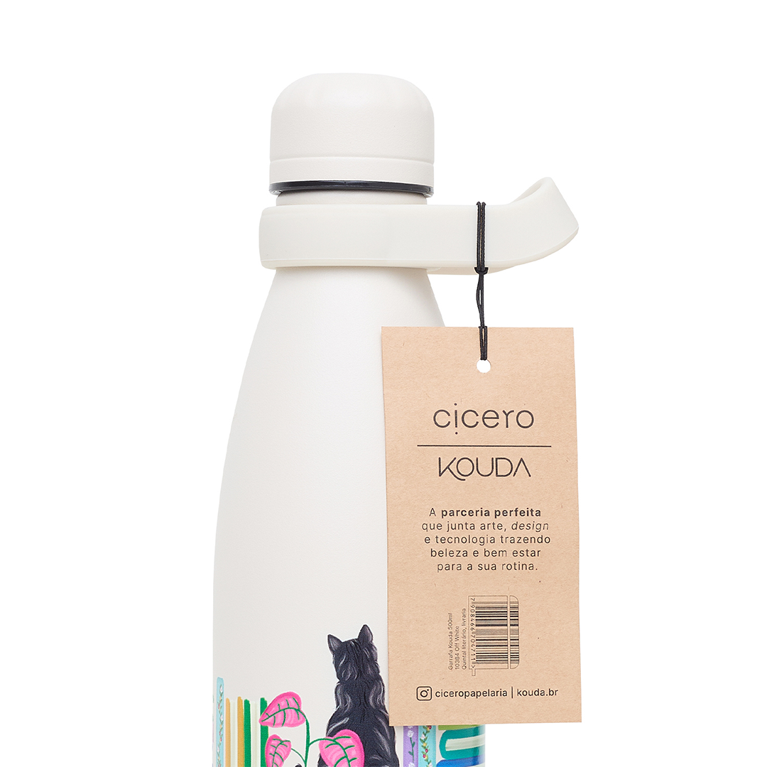 Garrafa Térmica Kouda Grey - 500ml - Livraria - Off White - Cicero