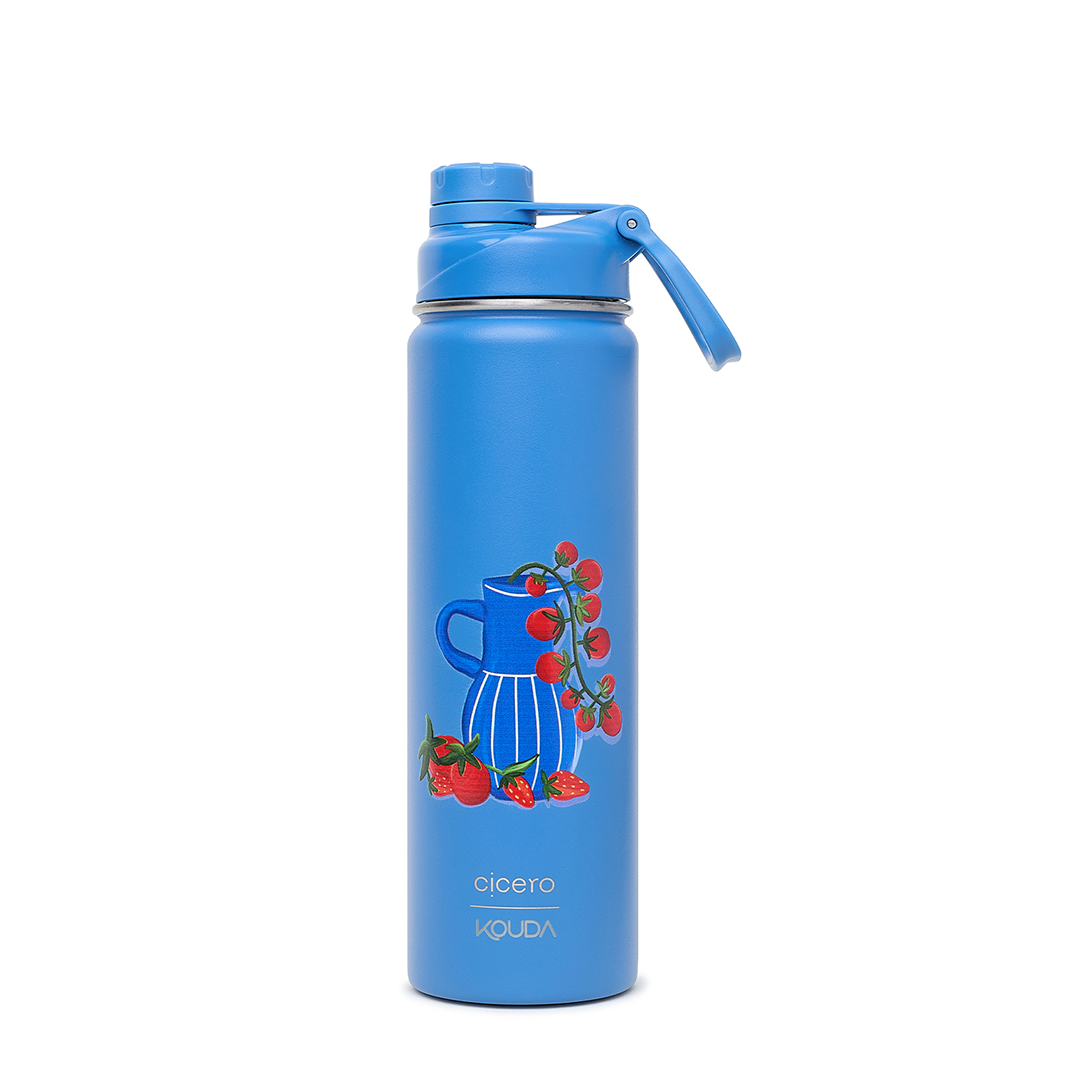 Garrafa Térmica Kouda Ladakh - 660ml - Arranjo - Azul - Cicero