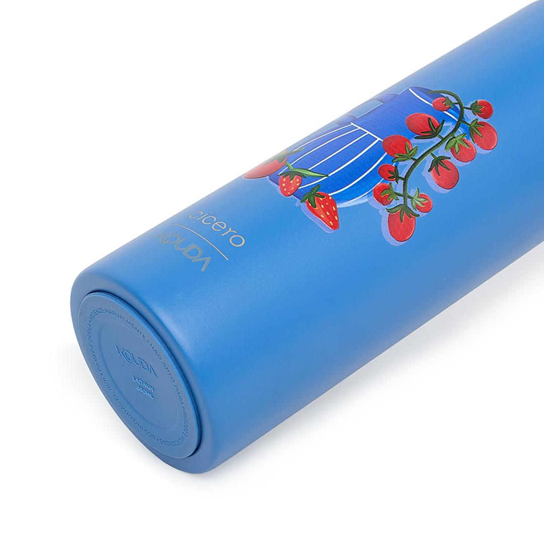 Garrafa Térmica Kouda Ladakh - 660ml - Arranjo - Azul - Cicero
