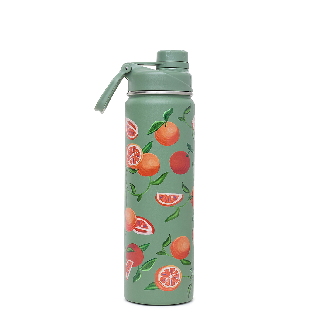 Garrafa Térmica Kouda Ladakh - 660ml - Pomelo - Verde Sálvia - Cicero