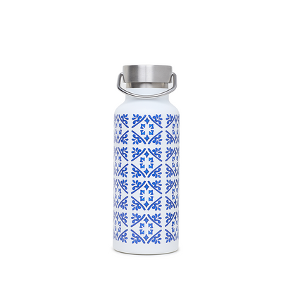Garrafa Térmica Kouda Martial - 500ml - Arranjo - Branco - Cicero