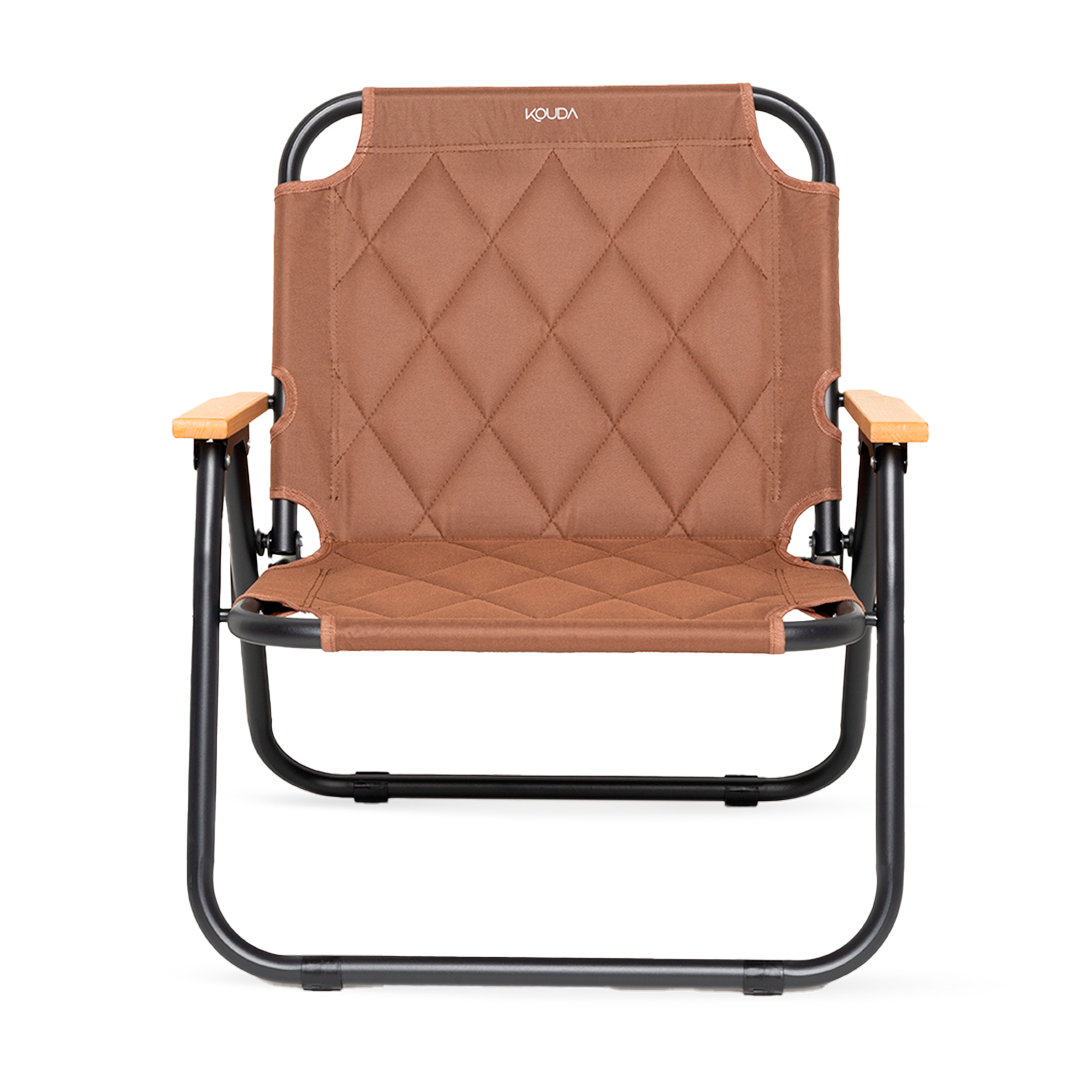 Cadeira de Camping Kouda Osla - Marrom E Preto