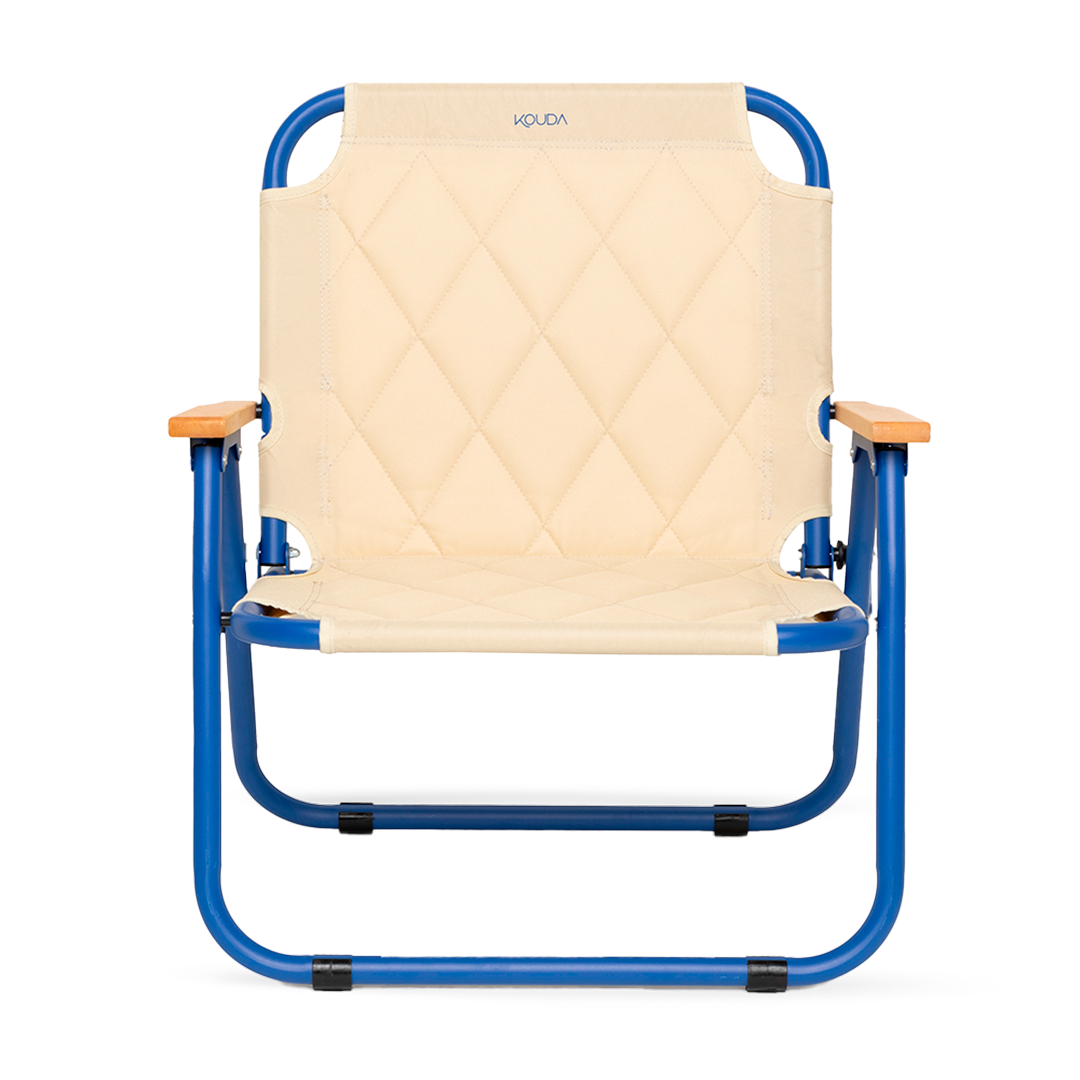Cadeira de Camping Kouda Osla - Off White E Azul