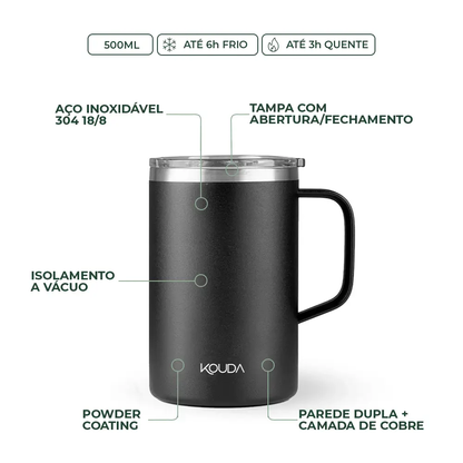 Caneca Térmica Kouda Helga - 500ml