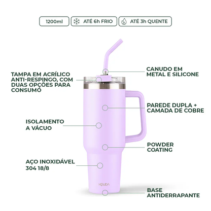 Caneca Térmica Kouda Vik - 1200ml