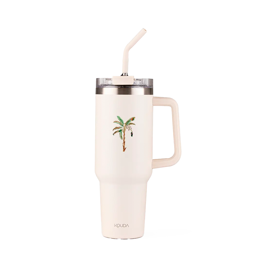 Caneca Kouda Vik 1200ml - Bananeira - Clara Calmon - Off White