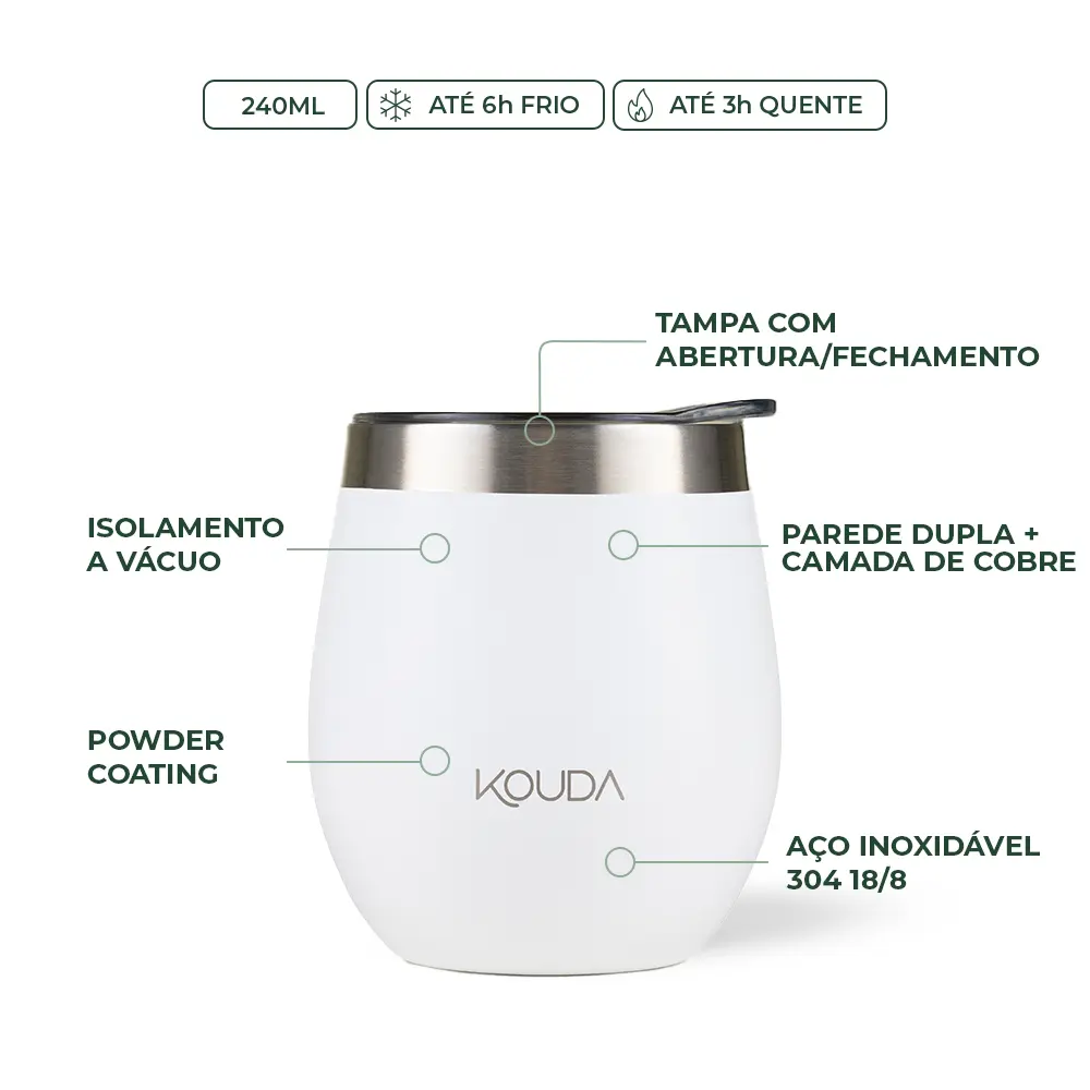 Copo Térmico Kouda Ivo - 240ml