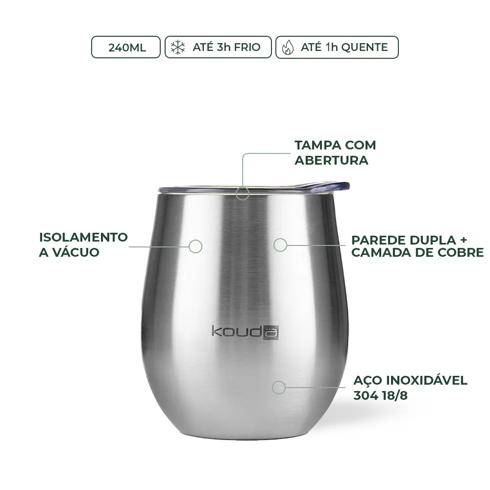 Copo Térmico Kouda Ivo - 240ml