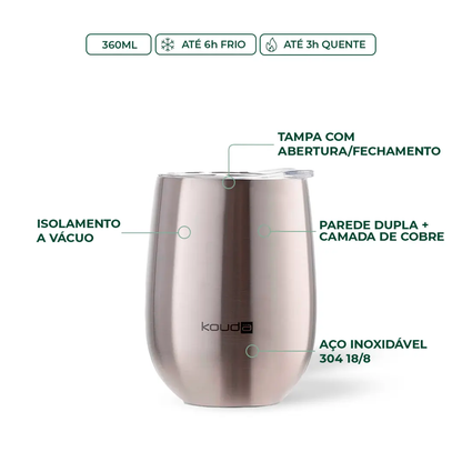 Copo Térmico Kouda Ivo - 360ml