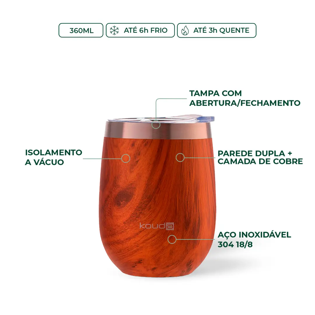Copo Térmico Kouda Ivo - 360ml
