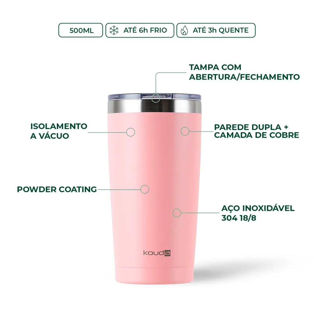 Copo Térmico Kouda Don - 500ml