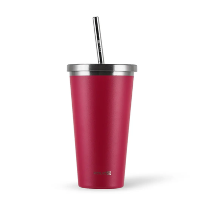 Copo Térmico com Canudo Kouda Beni - 570ml - Marsala